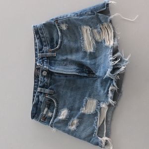 Abercrombie & Fitch Denim Cutoff Shorts 25